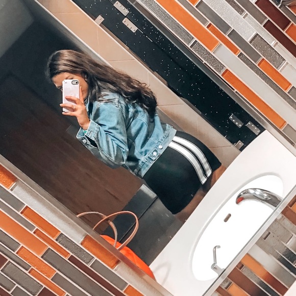 DESIGNER INSPIRED FITTED MOTO BLACK DRESS - Picture 4 of 4